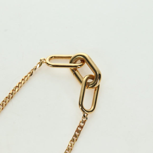 LOUIS VUITTON Chain Collier Signature Necklace metal Gold M00324 Auth bs35219M