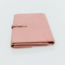 CHANEL Wallet Leather 4 Set Orange Pink black CC Auth bs35220-10