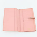 CHANEL Wallet Leather 4 Set Orange Pink black CC Auth bs35220-13