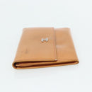 CHANEL Wallet Leather 4 Set Orange Pink black CC Auth bs35220-17