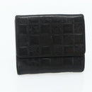 CHANEL Wallet Leather 4 Set Orange Pink black CC Auth bs35220-23