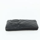 CHANEL Wallet Leather 4 Set Orange Pink black CC Auth bs35220-4