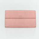 CHANEL Wallet Leather 4 Set Orange Pink black CC Auth bs35220-9