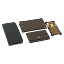 LOUIS VUITTON Monogram Epi Damier Ebene Portemonnee 4 Set Zwart LV Auth bs35221-1