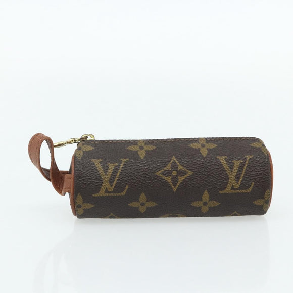 LOUIS VUITTON Damier Azur Monogram Taiga Etui 3-delig Epicea LV Auth bs35222
