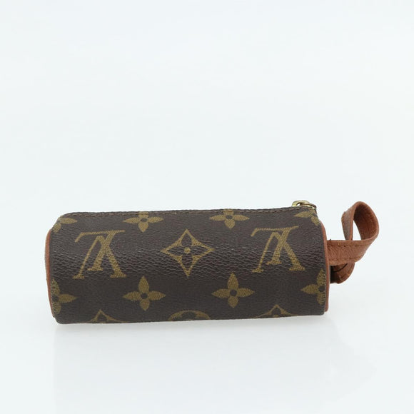 LOUIS VUITTON Damier Azur Monogram Taiga Etui 3-delig Epicea LV Auth bs35222