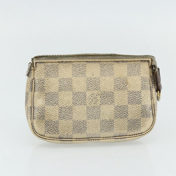 LOUIS VUITTON Damier Azur Monogram Taiga Etui 3-delig Epicea LV Auth bs35222