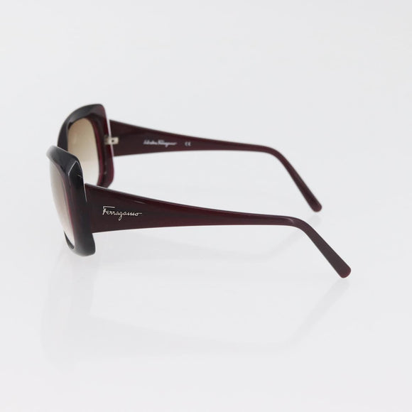 PRADA Salvatore Ferragamo Zonnebril kunststof 2 Stuks Bruin Zilver Auth bs35223