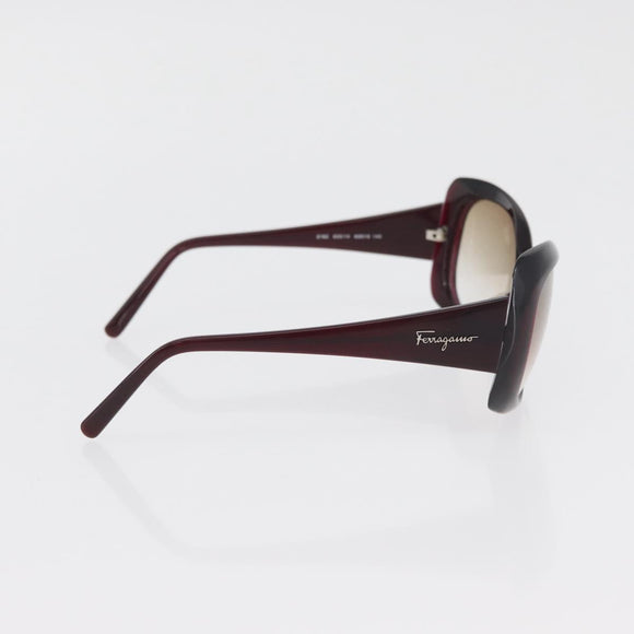 PRADA Salvatore Ferragamo Zonnebril kunststof 2 Stuks Bruin Zilver Auth bs35223