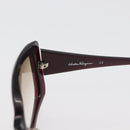 PRADA Salvatore Ferragamo Zonnebril kunststof 2 Stuks Bruin Zilver Auth bs35223-17