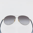 PRADA Salvatore Ferragamo Zonnebril kunststof 2 Stuks Bruin Zilver Auth bs35223-3