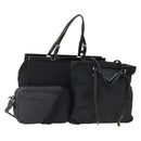 PRADA Shoulder Bag Nylon Canvas 3 Set Black Auth bs35224-1