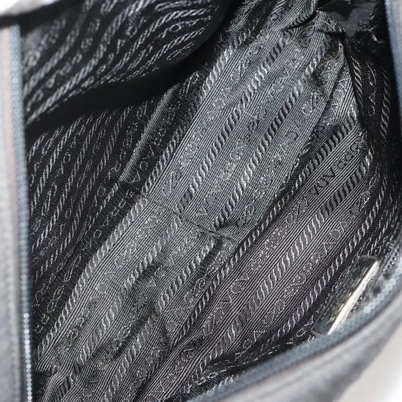 PRADA Shoulder Bag Nylon Canvas 3 Set Black Auth bs35224