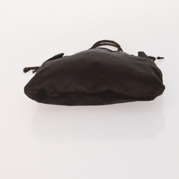 PRADA Shoulder Bag Nylon Leather 5 Set Black Navy Brown Auth bs35225