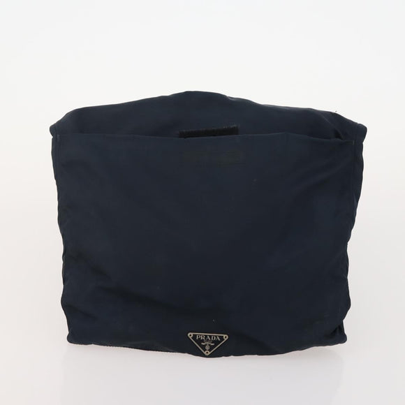 PRADA Shoulder Bag Nylon Leather 5 Set Black Navy Brown Auth bs35225