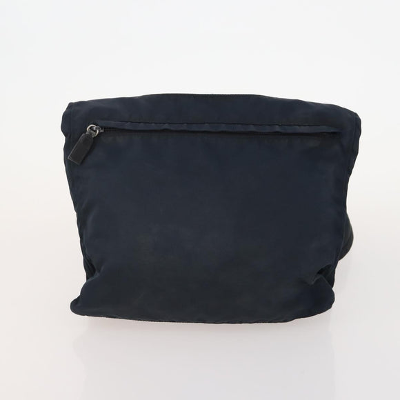 PRADA Shoulder Bag Nylon Leather 5 Set Black Navy Brown Auth bs35225