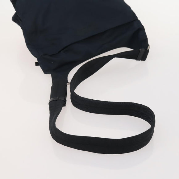 PRADA Shoulder Bag Nylon Leather 5 Set Black Navy Brown Auth bs35225