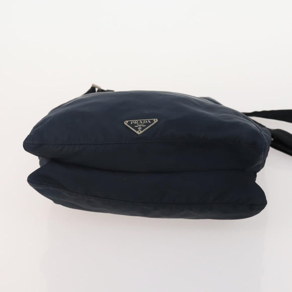 PRADA Shoulder Bag Nylon Leather 5 Set Black Navy Brown Auth bs35225