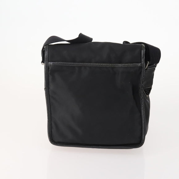 PRADA Shoulder Bag Nylon Leather 5 Set Black Navy Brown Auth bs35225