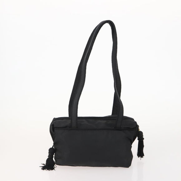 PRADA Shoulder Bag Nylon Leather 5 Set Black Navy Brown Auth bs35225