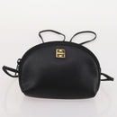 GIVENCHY Barry Shoulder Bag Leather 4 Set Black Gold Silver Auth bs35228-14