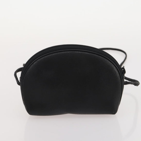 GIVENCHY Barry Shoulder Bag Leather 4 Set Black Gold Silver Auth bs35228