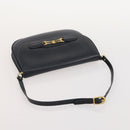 GIVENCHY Barry Shoulder Bag Leather 4 Set Black Gold Silver Auth bs35228-23