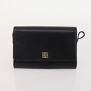 GIVENCHY Barry Shoulder Bag Leather 4 Set Black Gold Silver Auth bs35228-8