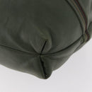 LOEWE Purse Shoulder Bag Leather Khaki Auth bs35230-16