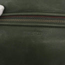 LOEWE Purse Shoulder Bag Leather Khaki Auth bs35230-17