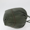 LOEWE Purse Shoulder Bag Leather Khaki Auth bs35230-3