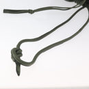 LOEWE Purse Shoulder Bag Leather Khaki Auth bs35230-7