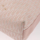 Christian Dior Trotter Canvas Shoulder Bag Pink Silver Auth bs35231-9