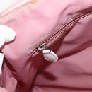 Christian Dior Trotter Canvas Shoulder Bag Pink Silver Auth bs35231-22