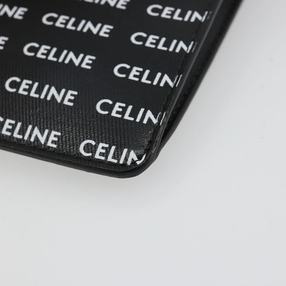 CELINE Shoulder Bag PVC Leather Black Auth bs35232A