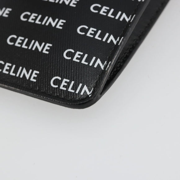 CELINE Shoulder Bag PVC Leather Black Auth bs35232A