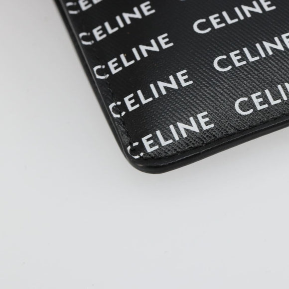 CELINE Shoulder Bag PVC Leather Black Auth bs35232A