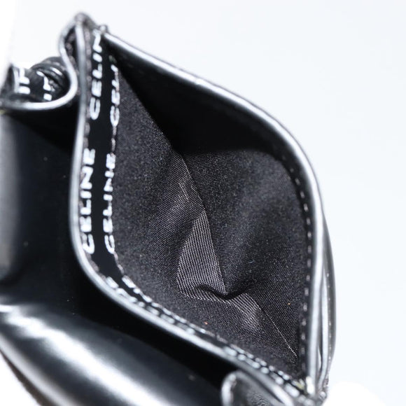 CELINE Shoulder Bag PVC Leather Black Auth bs35232A