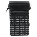 CELINE Shoulder Bag PVC Leather Black Auth bs35232A-2