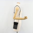 CELINE Shoulder Bag PVC Leather Black Auth bs35232A-21