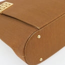 GIVENCHY Shoulder Bag Canvas Bronze Gold Auth bs35236-11