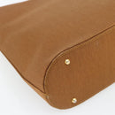 GIVENCHY Shoulder Bag Canvas Bronze Gold Auth bs35236-13