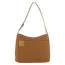 GIVENCHY Shoulder Bag Canvas Bronze Gold Auth bs35236-2