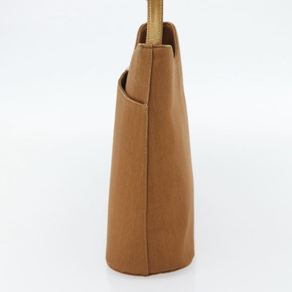 GIVENCHY Shoulder Bag Canvas Bronze Gold Auth bs35236