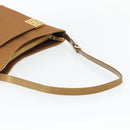 GIVENCHY Shoulder Bag Canvas Bronze Gold Auth bs35236-7
