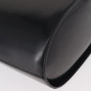 Salvatore Ferragamo Chain Tote Bag Patent leather Black Gold Auth bs35237-12