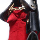 Salvatore Ferragamo Chain Tote Bag Patent leather Black Gold Auth bs35237-18