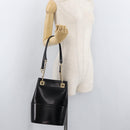 Salvatore Ferragamo Chain Tote Bag Patent leather Black Gold Auth bs35237-21