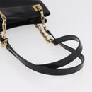 Salvatore Ferragamo Chain Tote Bag Patent leather Black Gold Auth bs35237-7