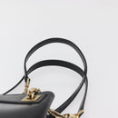 Salvatore Ferragamo Chain Tote Bag Patent leather Black Gold Auth bs35237-8
